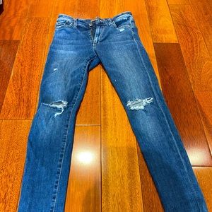 Joe’s Jeans , ripped knee